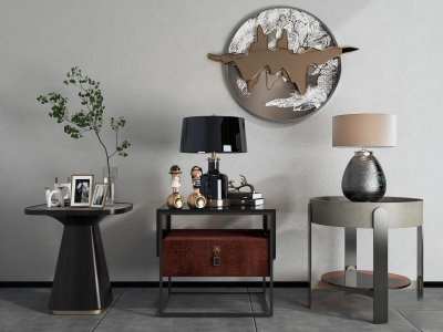 现代床头柜3D模型下载